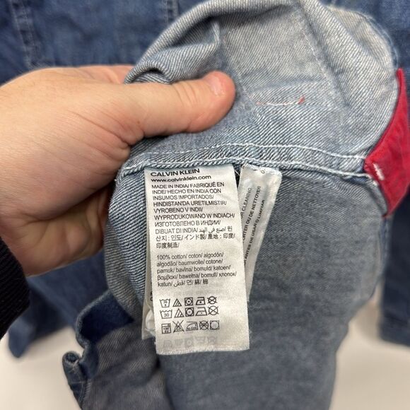 Men’s Calvin Klein jeans button down shirt sz XL - Picture 4 of 5